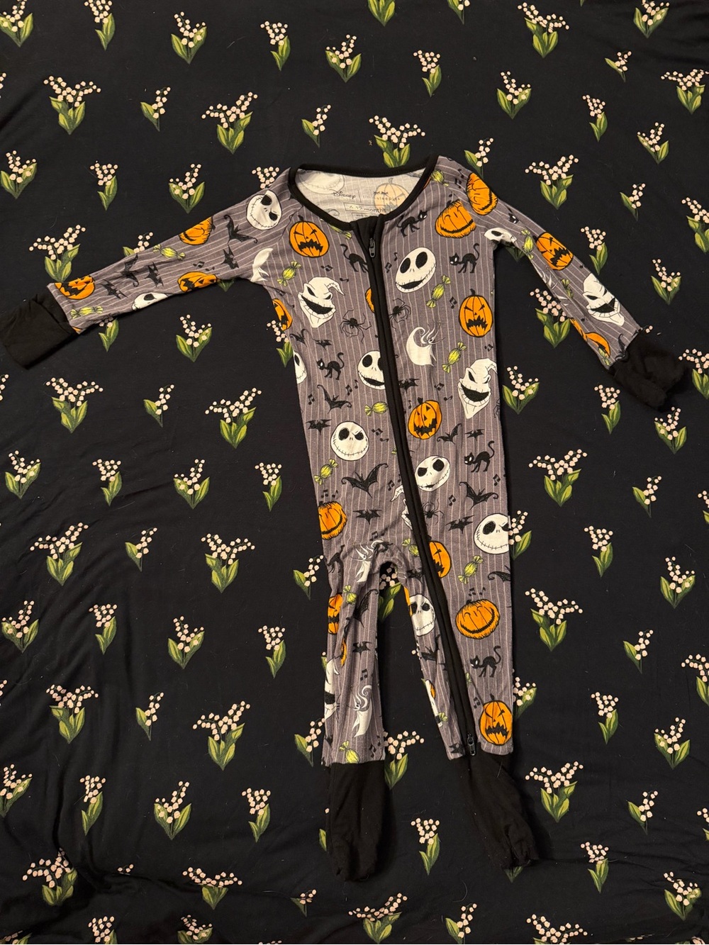 Little Sleepies Nightmare Before Christmas zippy 6-12m